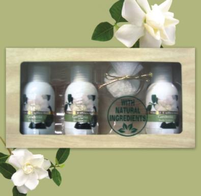 т.м. LADY DI: С ЦЕЛЕБНЫМИ ТРАВАМИ Косметические средства  Подарочные наборы FLORAL COLLECTION: ГАРДЕНИЯ, 3Х50 мл